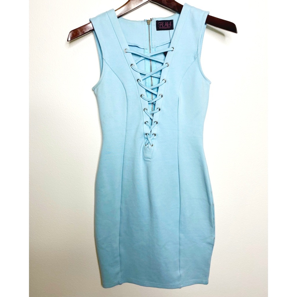 Blue Bodycon Dress reposh size small New with tag